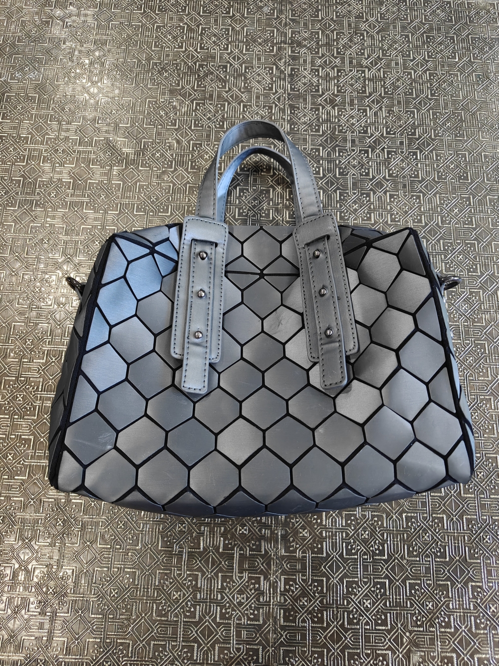 Emilio Pepe Geometric panel top-handle bag. Great Shape